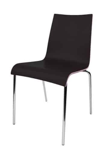 Ein stilvoller schwarzer Bankettstuhl mit einer Skala an der Rückenlehne. Dieser elegante Stuhl ist die ideale Wahl für formelle Veranstaltungen und Bankette. Seine schlichte Eleganz fügt jedem Raum einen Hauch von Raffinesse hinzu.